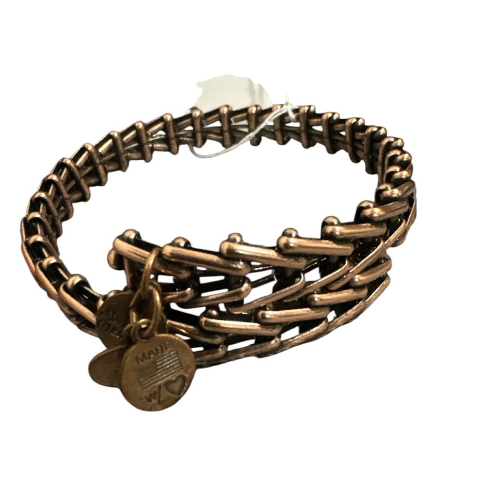 Alex and Ani Bronze-Tone Woven Bracelet